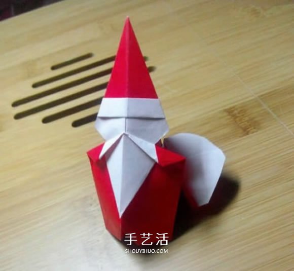 背著麻袋的可愛(ài)圣誕老人手工折紙圖解教程 -  rpnrmr.com
