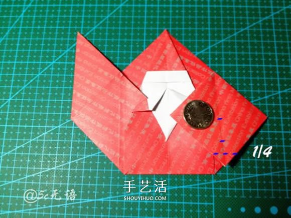 背著麻袋的可愛(ài)圣誕老人手工折紙圖解教程 -  rpnrmr.com