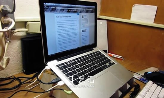 瓦楞紙做筆記本散熱架 自制電腦散熱支架方法 -  rpnrmr.com