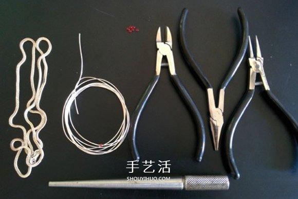 情人節(jié)心動項鏈DIY 金屬絲制作愛心項鏈墜 -  rpnrmr.com