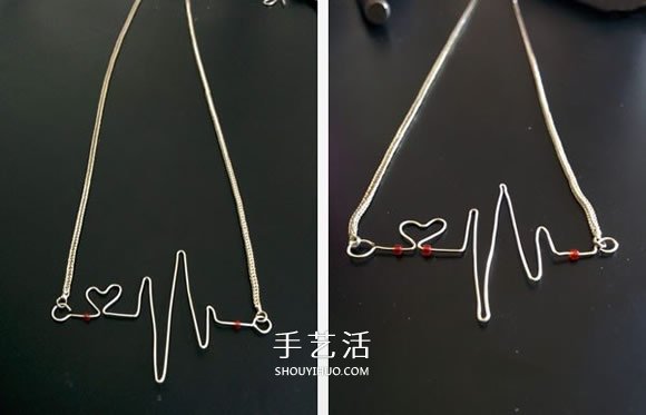 情人節(jié)心動項鏈DIY 金屬絲制作愛心項鏈墜 -  rpnrmr.com