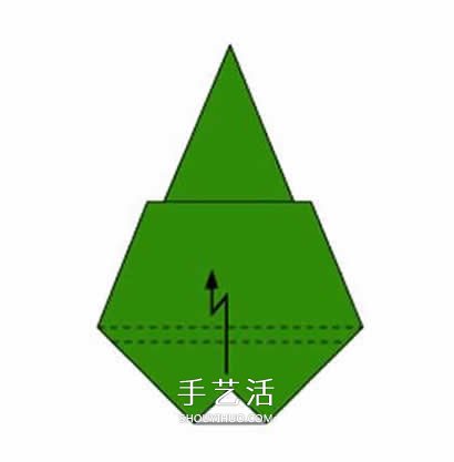 用一張紙折圣誕樹圖解 幼兒折紙圣誕樹的教程 -  rpnrmr.com