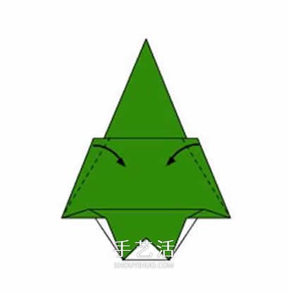 用一張紙折圣誕樹圖解 幼兒折紙圣誕樹的教程 -  rpnrmr.com