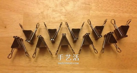 長(zhǎng)尾票夾做立體五角星 DIY票夾五角星圖解 -  rpnrmr.com