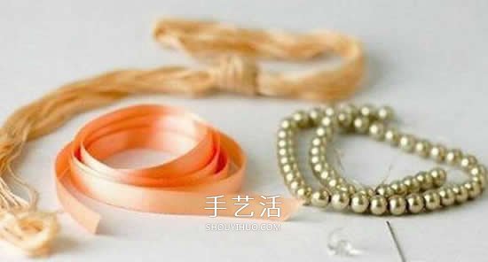 自制絲帶串珠項(xiàng)鏈圖解 優(yōu)雅帶珠子絲帶項(xiàng)鏈DIY -  rpnrmr.com