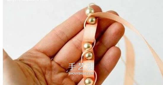 自制絲帶串珠項(xiàng)鏈圖解 優(yōu)雅帶珠子絲帶項(xiàng)鏈DIY -  rpnrmr.com