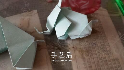 立體大象怎么折圖解 折紙站立大象的折法 -  rpnrmr.com