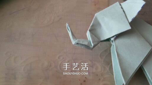 立體大象怎么折圖解 折紙站立大象的折法 -  rpnrmr.com