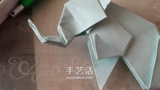 立體大象怎么折圖解 折紙站立大象的折法 -  rpnrmr.com