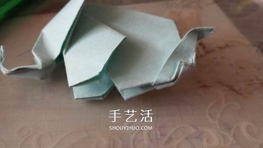 立體大象怎么折圖解 折紙站立大象的折法 -  rpnrmr.com