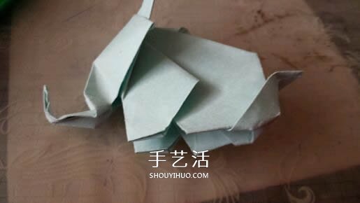立體大象怎么折圖解 折紙站立大象的折法 -  rpnrmr.com
