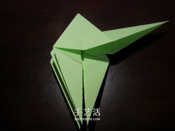 手工鶴舞折紙圖解教程 立體紙鶴的折法過程 -  rpnrmr.com