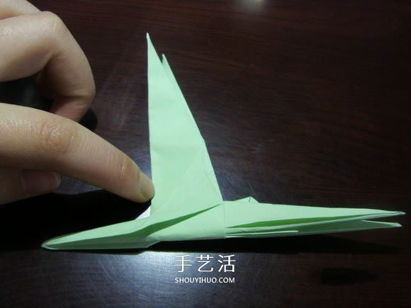 手工鶴舞折紙圖解教程 立體紙鶴的折法過程 -  rpnrmr.com