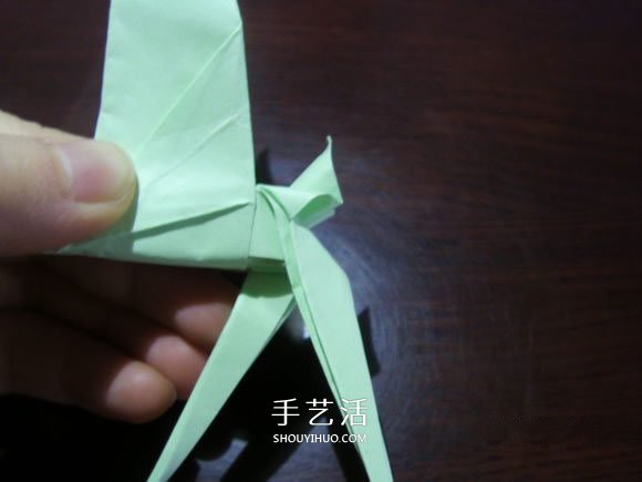 手工鶴舞折紙圖解教程 立體紙鶴的折法過程 -  rpnrmr.com