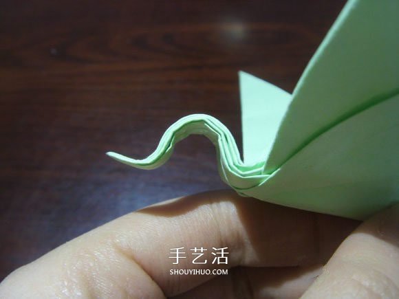 手工鶴舞折紙圖解教程 立體紙鶴的折法過程 -  rpnrmr.com
