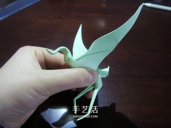 手工鶴舞折紙圖解教程 立體紙鶴的折法過程 -  rpnrmr.com