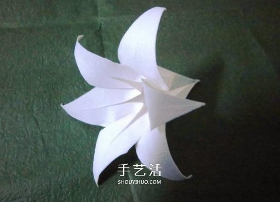 鐵炮百合的折紙過程圖解 手工折鐵炮百合步驟 -  rpnrmr.com