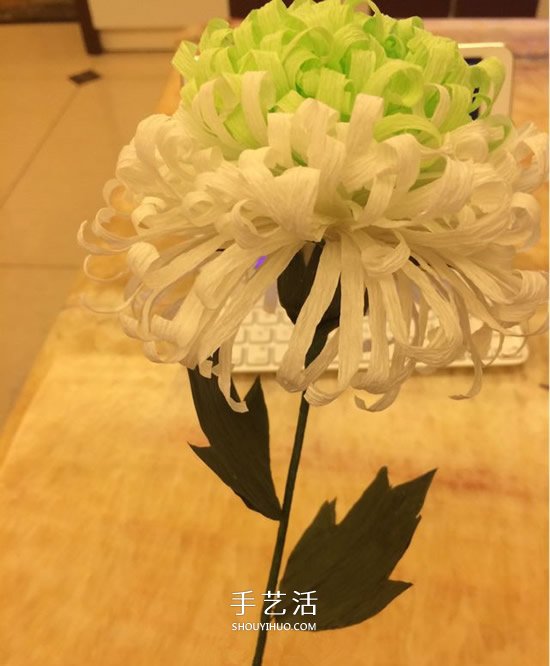 重陽(yáng)節(jié)紙菊花的做法 皺紋紙手工制作菊花圖解 -  rpnrmr.com