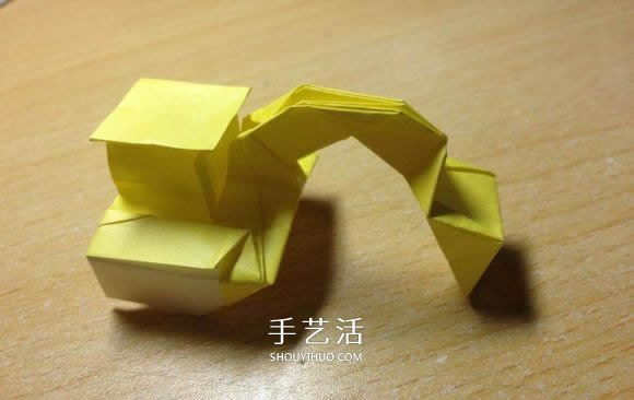 挖土機(jī)的折紙方法圖解 手工挖掘機(jī)的折法過程 -  rpnrmr.com