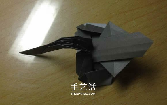 挖土機(jī)的折紙方法圖解 手工挖掘機(jī)的折法過程 -  rpnrmr.com
