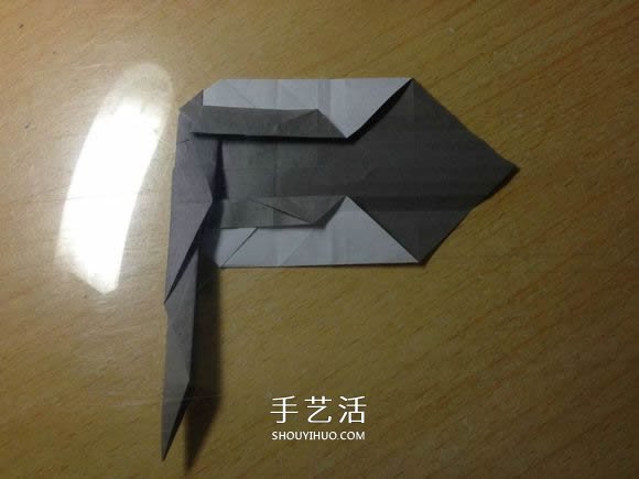 挖土機(jī)的折紙方法圖解 手工挖掘機(jī)的折法過程 -  rpnrmr.com
