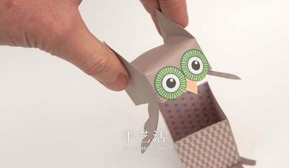 貓頭鷹盒子的折紙方法 卡紙折貓頭鷹收納盒 -  rpnrmr.com