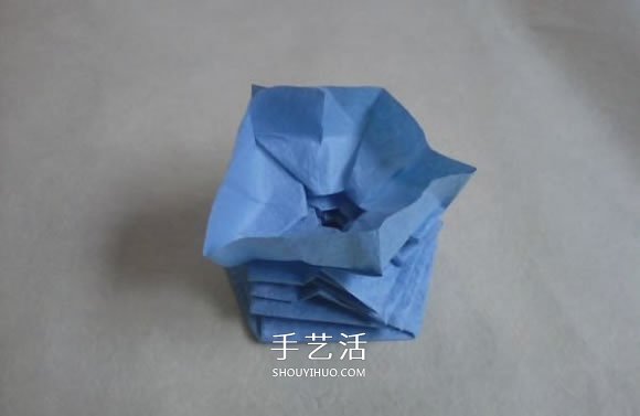 玫瑰花的折紙步驟圖解 手揉紙折25瓣玫瑰花 -  rpnrmr.com