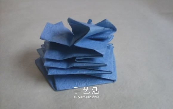 玫瑰花的折紙步驟圖解 手揉紙折25瓣玫瑰花 -  rpnrmr.com