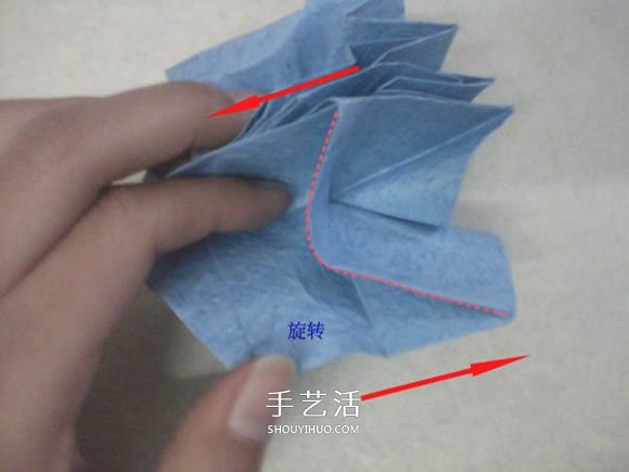 玫瑰花的折紙步驟圖解 手揉紙折25瓣玫瑰花 -  rpnrmr.com