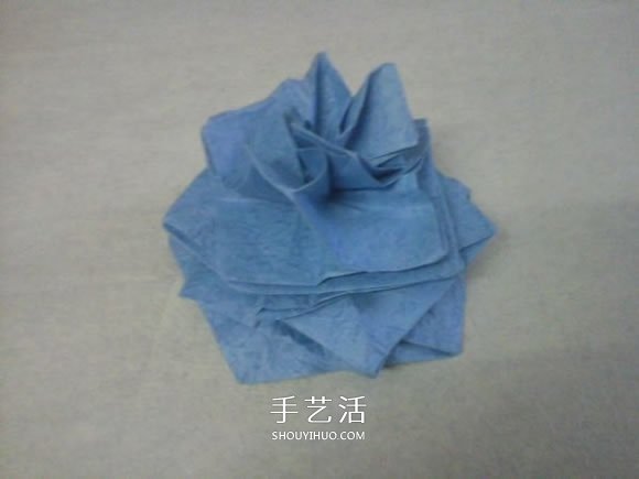 玫瑰花的折紙步驟圖解 手揉紙折25瓣玫瑰花 -  rpnrmr.com