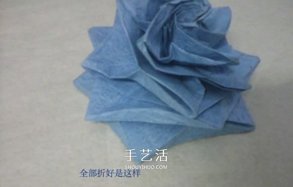 玫瑰花的折紙步驟圖解 手揉紙折25瓣玫瑰花 -  rpnrmr.com