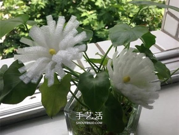 泡沫紙手工制作菊花 簡單泡沫紙菊花的做法 -  rpnrmr.com
