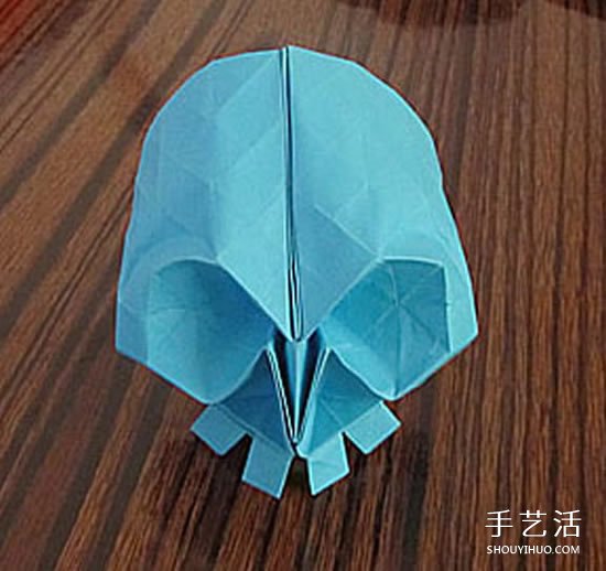 骷髏頭的折紙方法圖解 怎么折骷髏頭的過程 -  rpnrmr.com