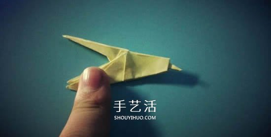 簡(jiǎn)單蜂鳥(niǎo)的折紙方法 手工折紙蜂鳥(niǎo)圖解教程 -  rpnrmr.com
