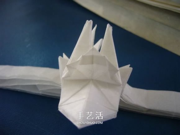 龍頭戒指的折紙方法 手工折紙龍頭戒圖解教程 -  rpnrmr.com