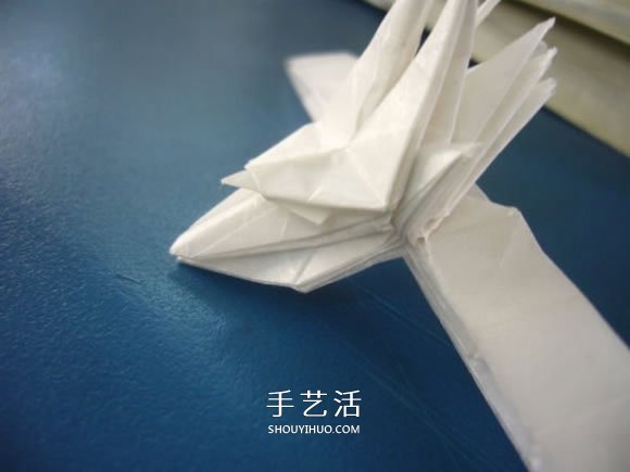龍頭戒指的折紙方法 手工折紙龍頭戒圖解教程 -  rpnrmr.com