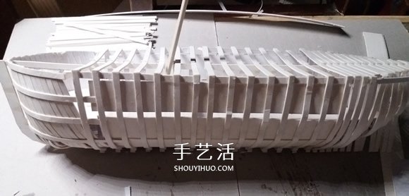 紙制單桅帆船模型制作 精致卡紙帆船手工制作 -  rpnrmr.com