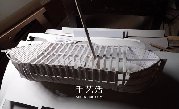 紙制單桅帆船模型制作 精致卡紙帆船手工制作 -  rpnrmr.com