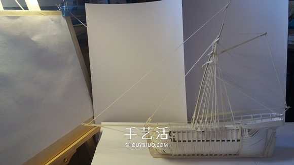 紙制單桅帆船模型制作 精致卡紙帆船手工制作 -  rpnrmr.com