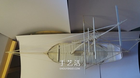 紙制單桅帆船模型制作 精致卡紙帆船手工制作 -  rpnrmr.com