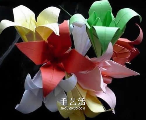 手工折疊百合花圖解 簡(jiǎn)單紙百合的折法步驟 -  rpnrmr.com
