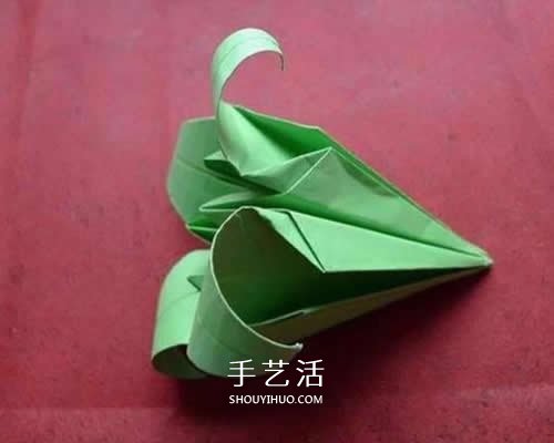 手工折疊百合花圖解 簡(jiǎn)單紙百合的折法步驟 -  rpnrmr.com