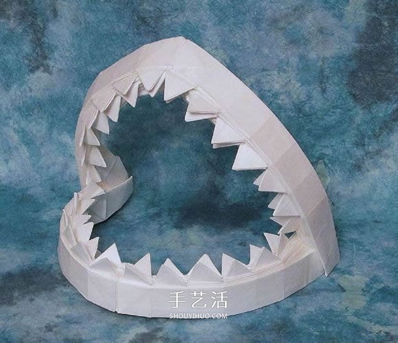 鯊魚嘴的折紙方法圖解 怎么折鯊魚嘴步驟圖 -  rpnrmr.com