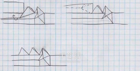 鯊魚嘴的折紙方法圖解 怎么折鯊魚嘴步驟圖 -  rpnrmr.com