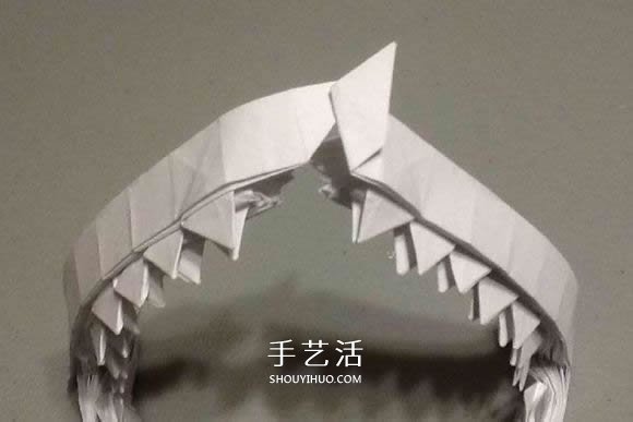 鯊魚嘴的折紙方法圖解 怎么折鯊魚嘴步驟圖 -  rpnrmr.com