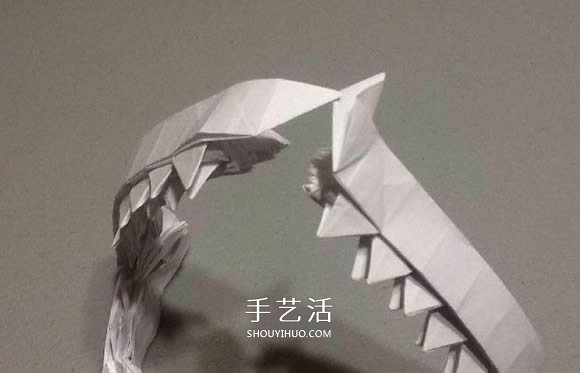 鯊魚嘴的折紙方法圖解 怎么折鯊魚嘴步驟圖 -  rpnrmr.com
