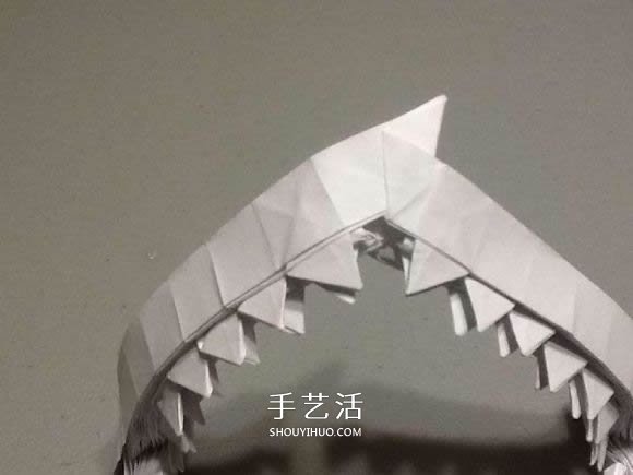 鯊魚嘴的折紙方法圖解 怎么折鯊魚嘴步驟圖 -  rpnrmr.com