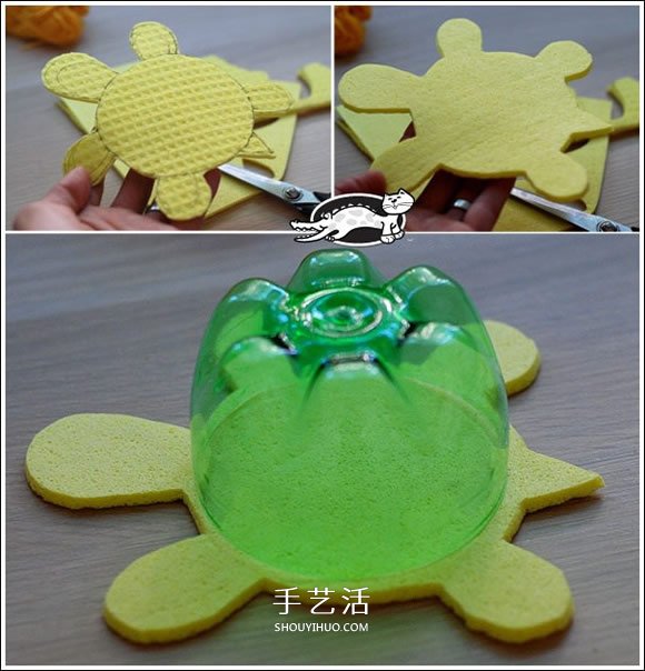 雪碧瓶手工制作小烏龜 雪碧瓶子做烏龜圖解 -  rpnrmr.com