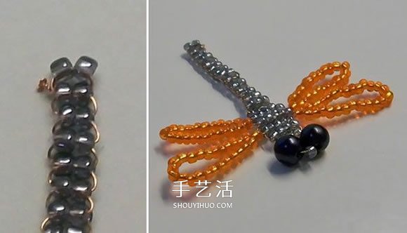 串珠蜻蜓的DIY方法 串珠手工制作蜻蜓圖解 -  rpnrmr.com
