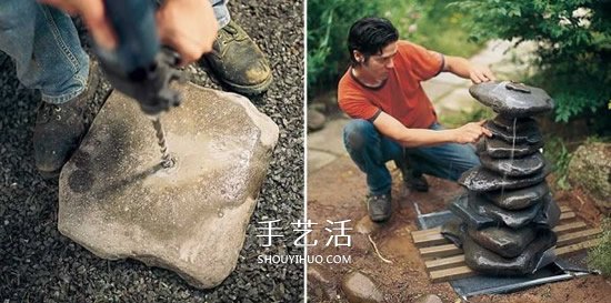 自制滴水噴泉的方法 花園滴水噴泉DIY圖解 -  rpnrmr.com